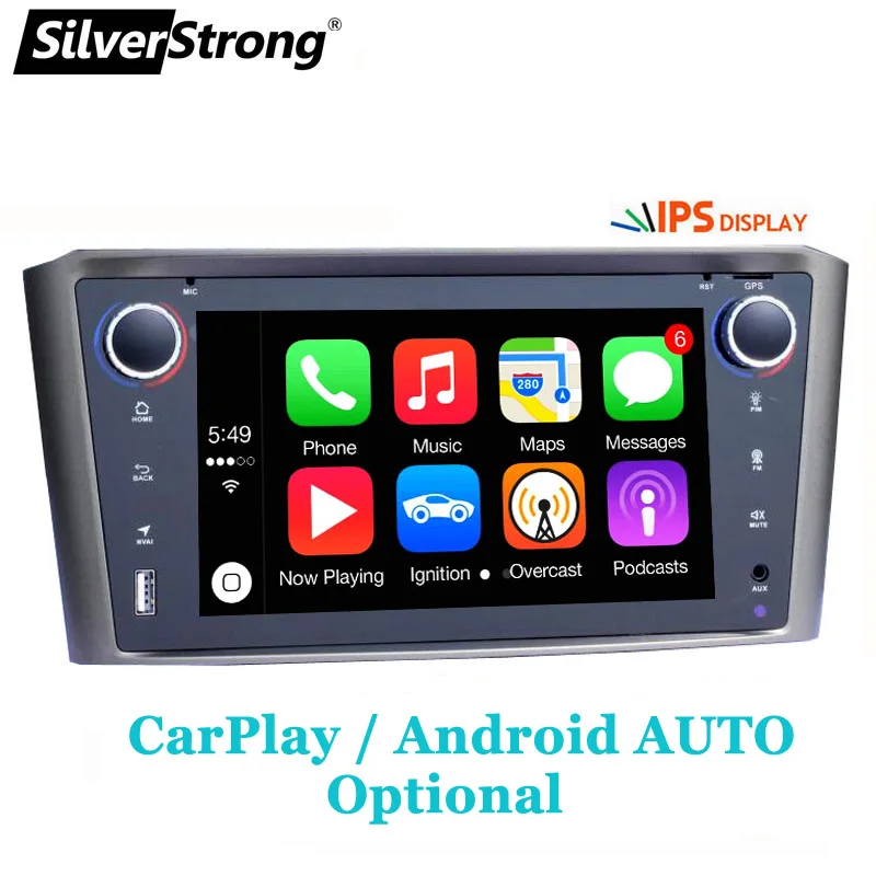 Автомагнитола SilverStrong на базе Android 10 0 для TOYOTA Avensis 2din мультимедийная стереосистема