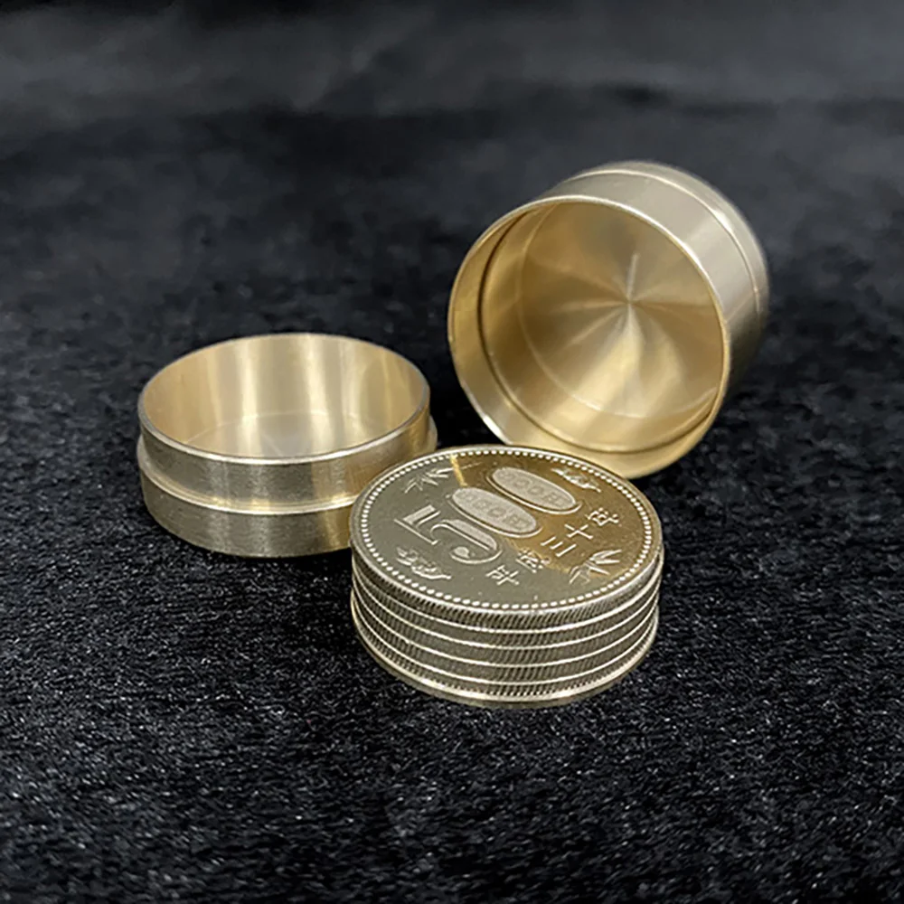 Динамические монеты (Япония 500 иен) волшебные трюки Волшебная монета исчезающая