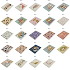 Салфетки с изображениями животных, салфетки для стола в мультяшном стиле, коврик для стола с рисунком кота, Симпатичные подставки для напитков, тканевые салфетки, чайное полотенце