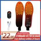 Стельки с подогревом унисекс, стельки с подогревом 2100 в, Аккумулятор 3,7 мАч, подходят для зимних прогулок на лыжах, для обуви из ЭВА, для мужчин и женщин