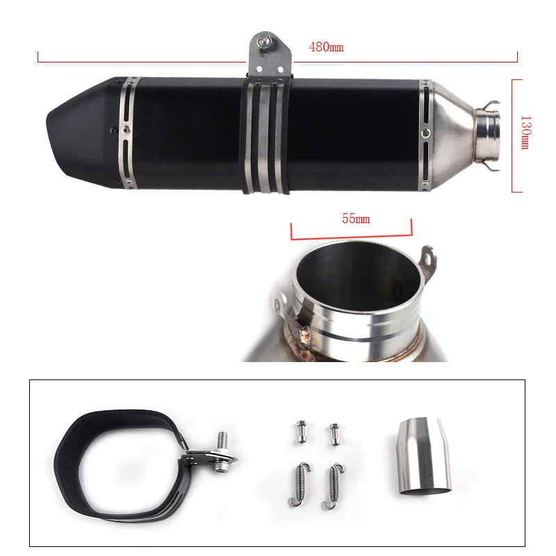 

Motorcycle Full System Exhaust Muffler Pipe Link Pipe middle Pipe Escape Slip On FOR YAMAHA YZF-R3 R3 R25 MT-03 2015-2018