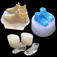 1pair mini 3d sneaker shoes epoxy resin uv glue crafts silicone mold creative diy art pendant brooch jewelry tool handcraft