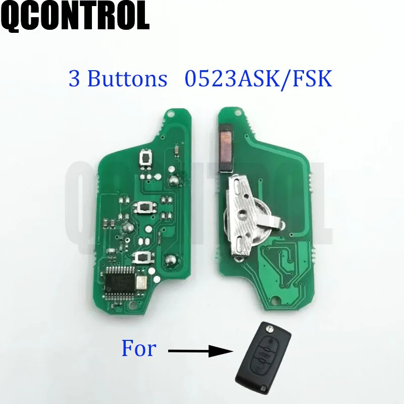Пульт дистанционного управления QCONTROL 3BT для PEUGEOT Partner 807 307 207 407 308 CC Expert SW