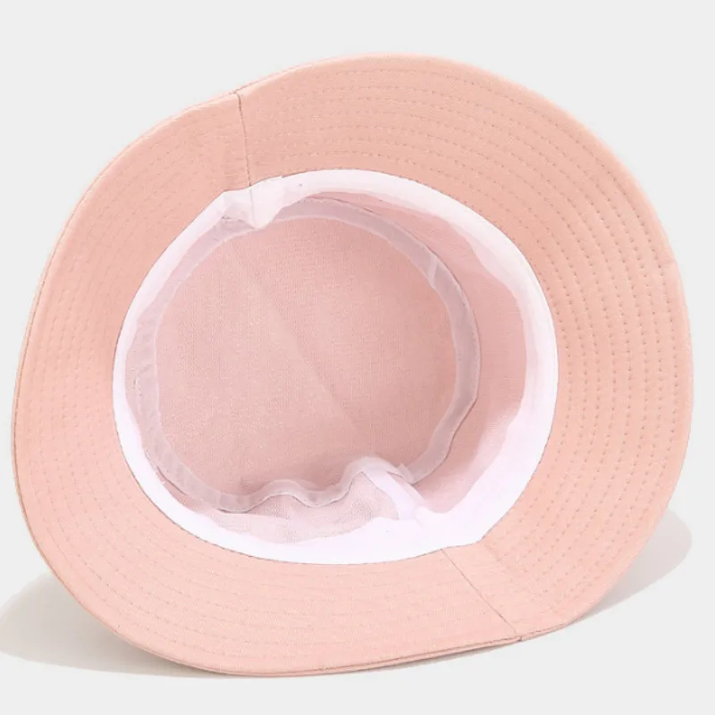 

Smile Face Cotton Bucket Hat Cap Candy Color Stitched Summer Women Hat Bob Outdoor Hiking Fishing Cap Girl Cartoon Beach Panama