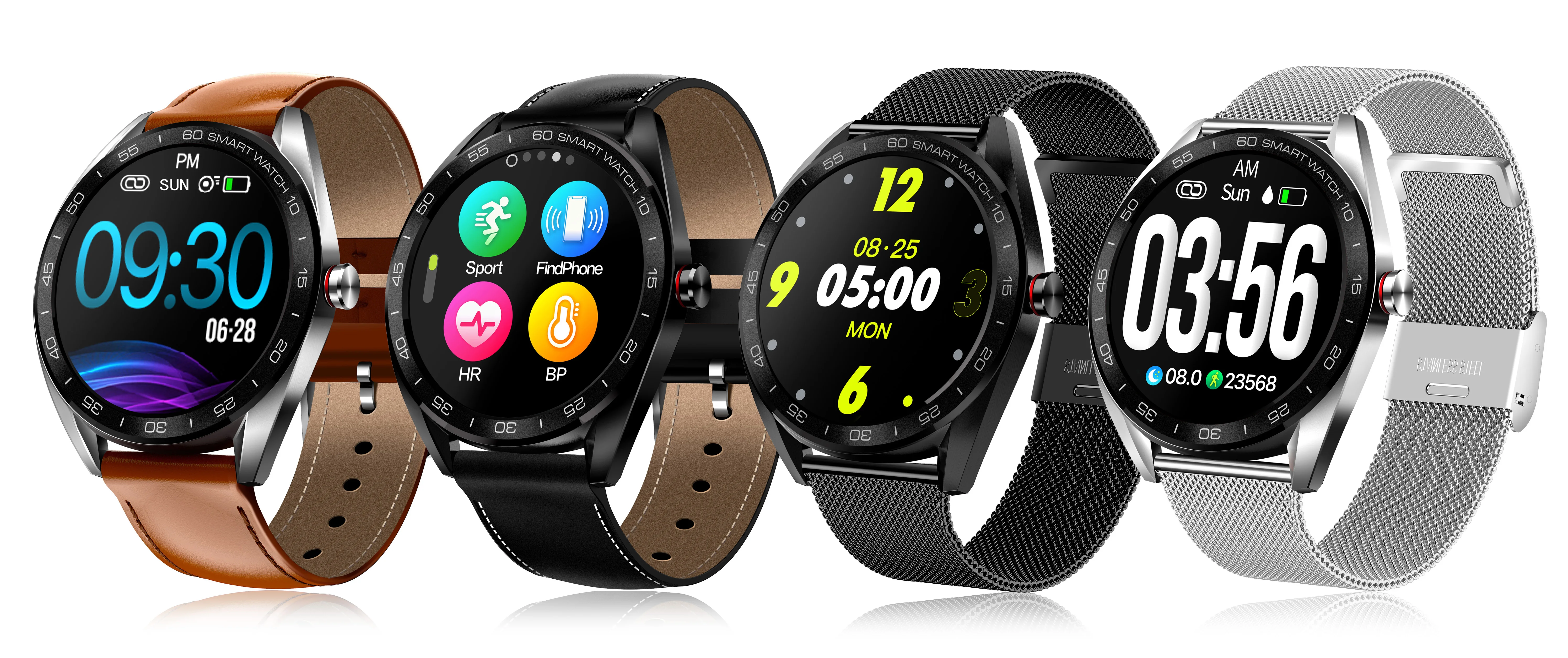 

1.3 "full circle IPS color screen smartwatch Ip68 waterproof heart rate monitor smartwatch bluetooth smartwatch healthy activity