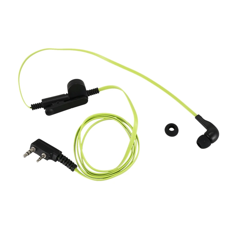 2 Pin Лапша Стиль наушник K разъем гарнитура для Baofeng Uv5R Bf-888S радио зеленый провод |