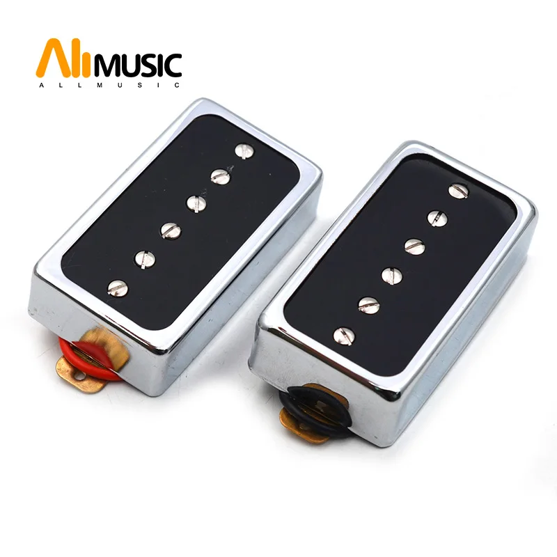 

O Style открытый пикап с одной катушкой 6 отверстий 52 мм Пикап для LP гитары хром с черным