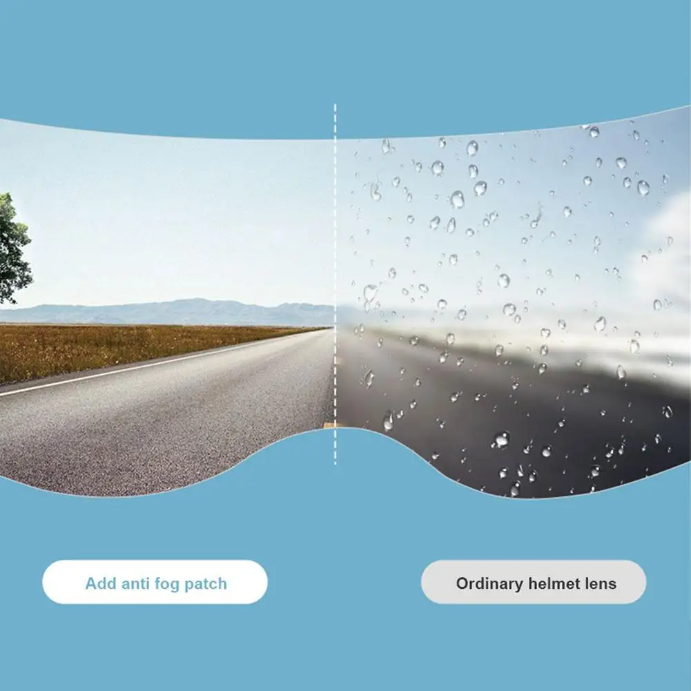 

Motorcycle Helmet Clear Anti-Fog Rainproof Film Lens Sticker For Motorcycle Safety Driving Nano Coating Helmet Accessories