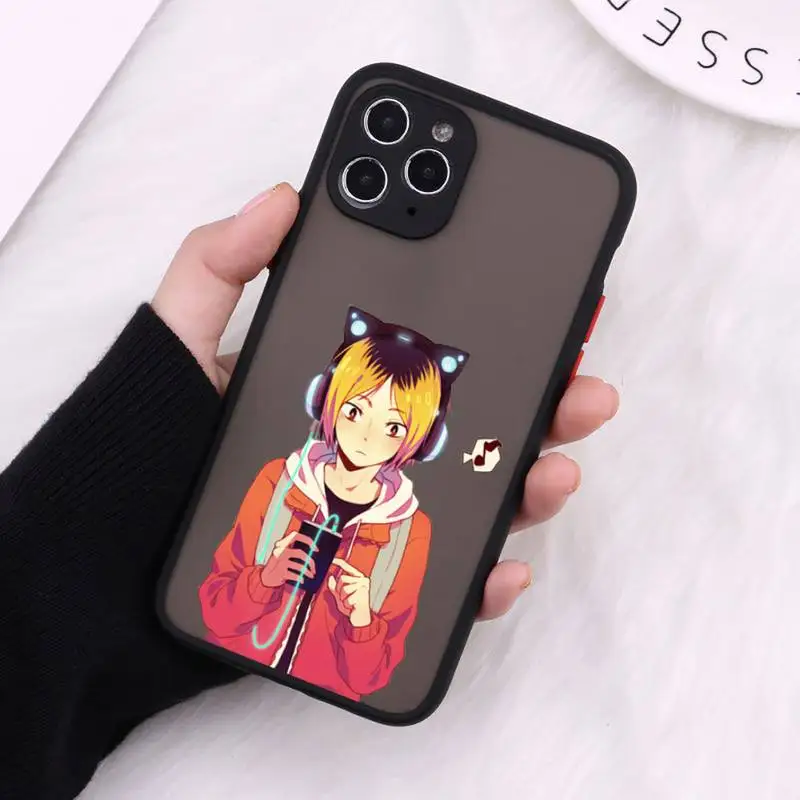 

Kenma Kozume of Haikyuu Anime Phone Cases matte transparent For black iPhone 7 8 x xs xr 11 12 pro plus max mini Clear Funda