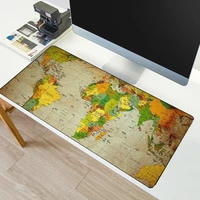 sovawin 800x300mm large gaming mouse pad world map natural rubber locking edge xl mousepad game keyboard desk mat for computer