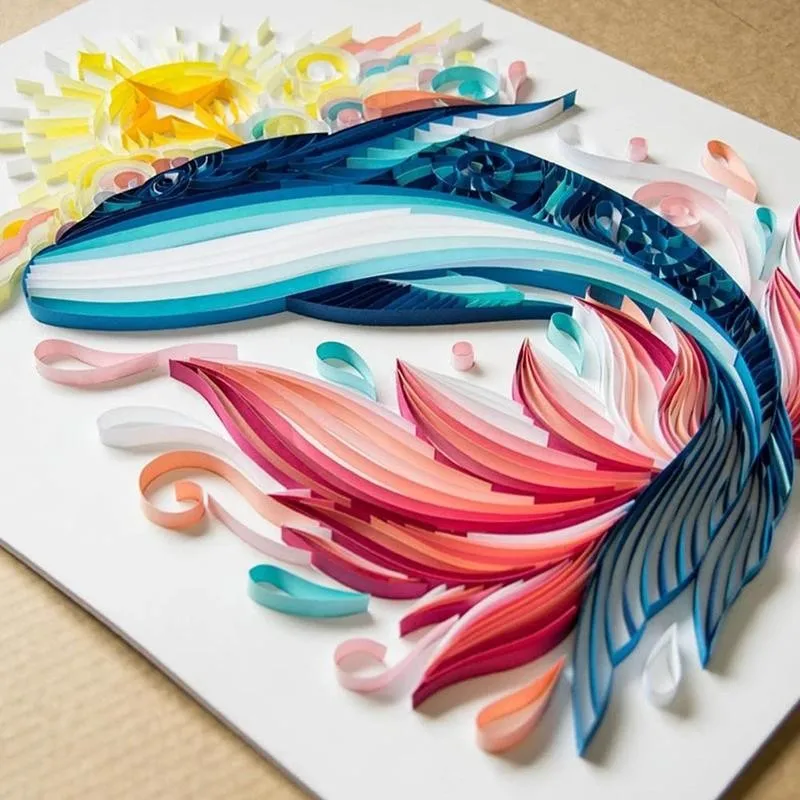 Бумага A4 Лошадь волк сделай сам кволинг бумага для рукоделия искусство набор