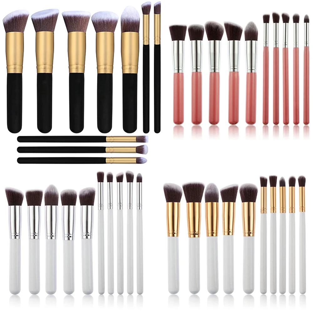 Хорошо Продаем 10 шт. набор кистей для макияжа Профессиональная Пудра основа тени