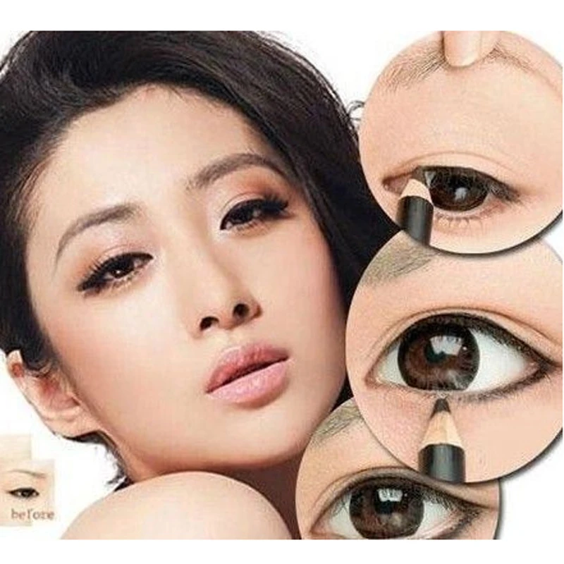 2 шт./компл. Черный Водонепроницаемый косметический глаз Макияж подводка для