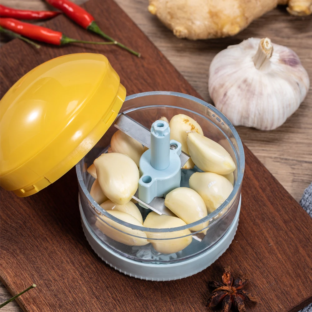 Вращающийся измельчитель резак для чеснока пресс ручная имбиря и мяса фруктов