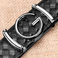 high quality g letter belt men fashion balck luxury waist strap cowski genuine leather designer casual waistband ceinture homme