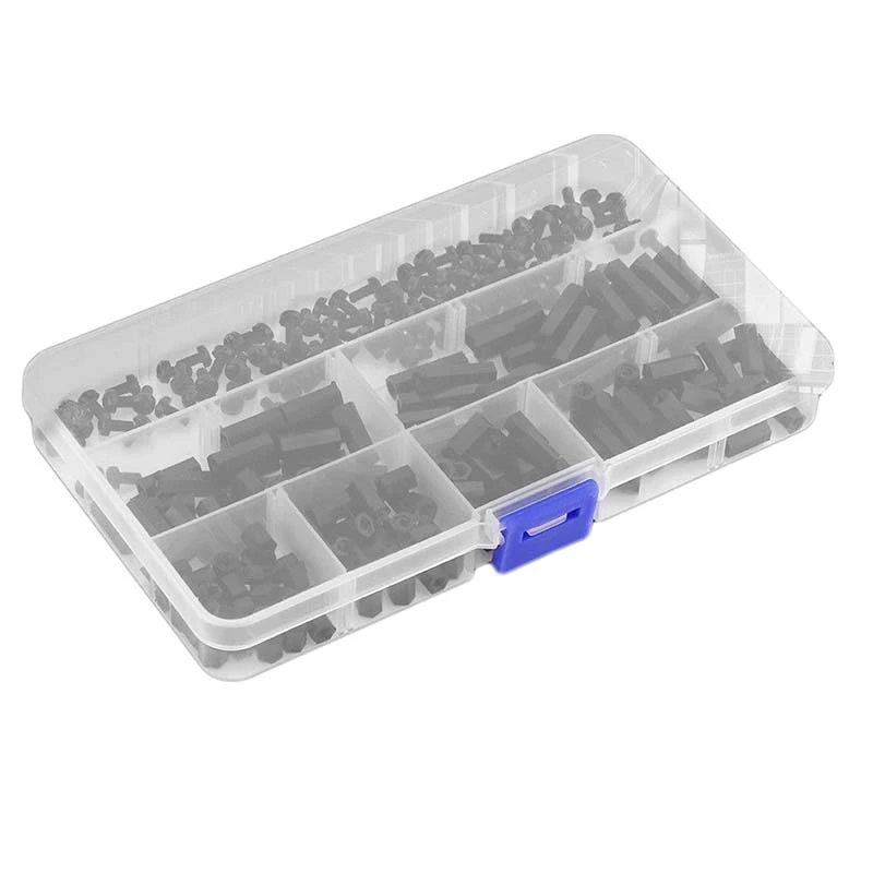 Набор пластиковых нейлоновых промежуточных винтовых гаек M3 250 шт.|Детали