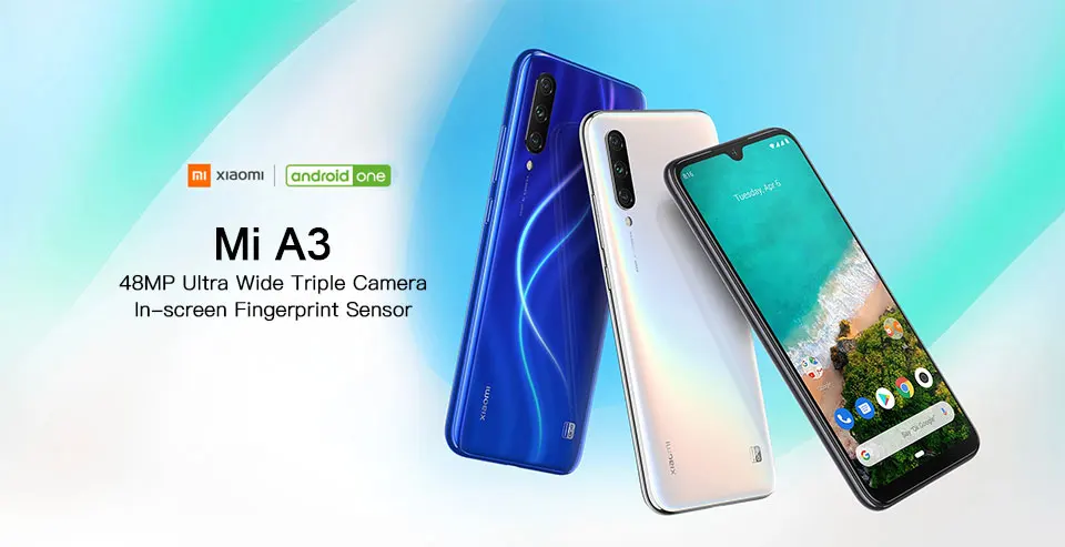 Глобальная версия Xiaomi mi мобильного телефона A3 mi A3 4 Гб 64 Гб 48 Мп+ 32 МП камера Восьмиядерный процессор Snapdragon 665 6,08" AMOLED экран