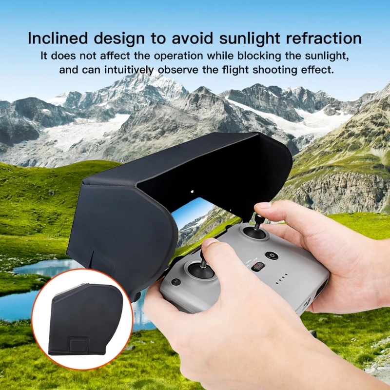 

Sun Hood Sunshade Compatible with Mavic Air 2/2S/Mini 2, Foldable Remote Controller Protective Cover for Smartphones