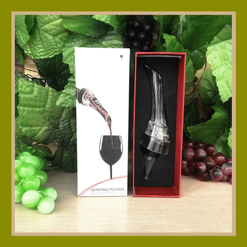 Wine Plastic Pourer Acrylic Mini Decanter Red Wine Aerator Magic Decanter Red Wine Barware Wine Separator Bar Supplies AT124