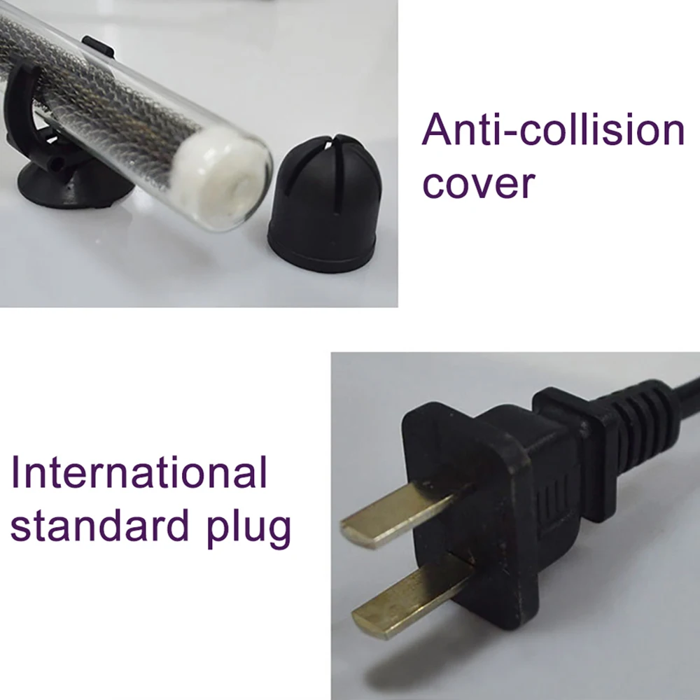 

25W 50W 100W 200W 300W Aquarium Submersible Fish Tank Automatic Water Heater Constant Temperature Heating Rod EU Plug