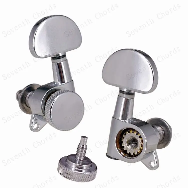 ein set 6 pcs gesperrt string tuning pegs mechaniken mechaniken für akustische elektrische gitarre mit großen halbkreis taste free global sh