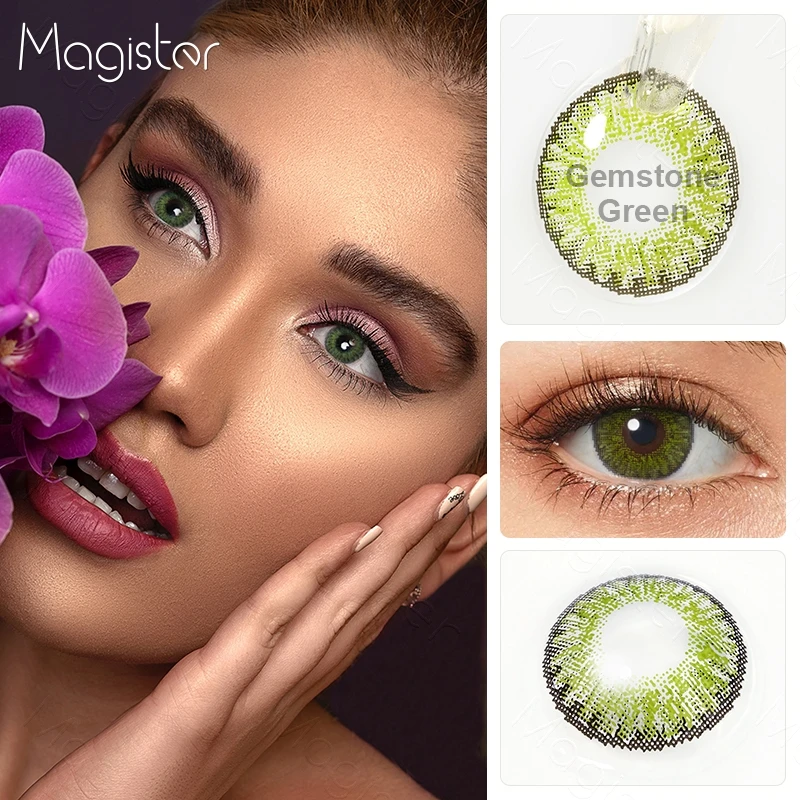 Контактные линзы для глаз 3 тона 1 пара цветных контактных линз|Контактные линзы| |