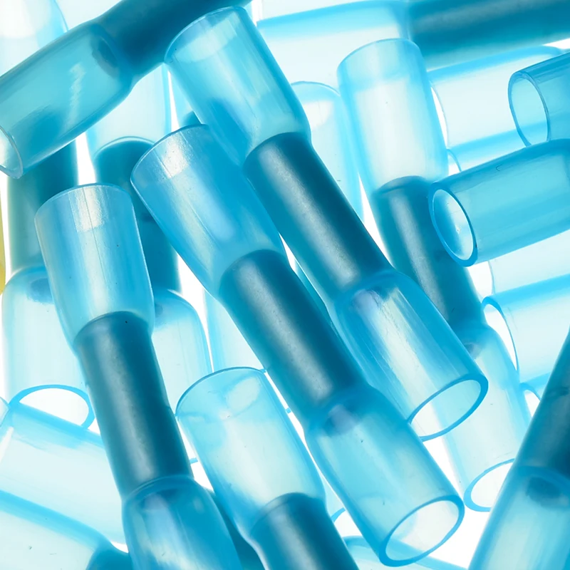 100 шт изолированные водонепроницаемые термоусадочные стыковые электрические