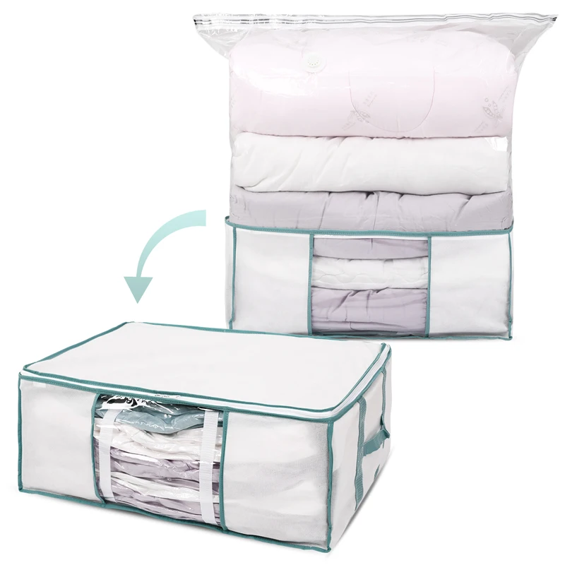 Tai одеяло органайзер для хранения вакуумный мешок одеяло/Сортировка одежды