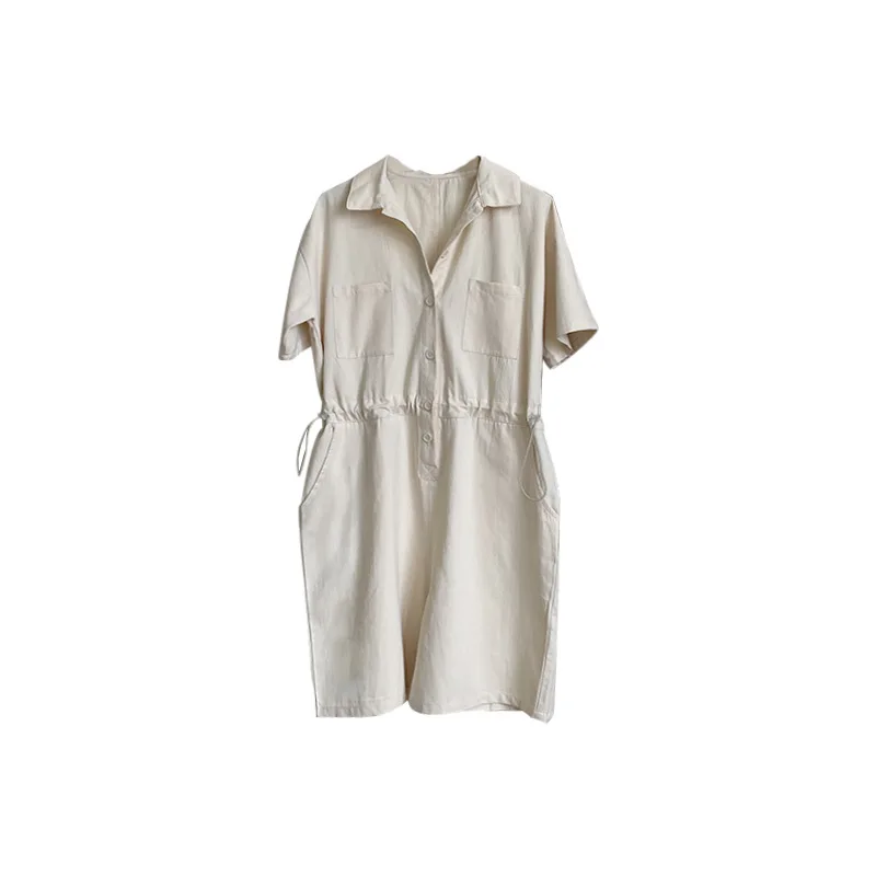 

Workwear jumpsuit shorts women 2021 summer new collection waist strappy shorts