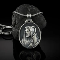 choker christianity christ jesus savior shepherd pendant necklace for man catholic religious pendants and necklaces %e2%80%8baccessorie
