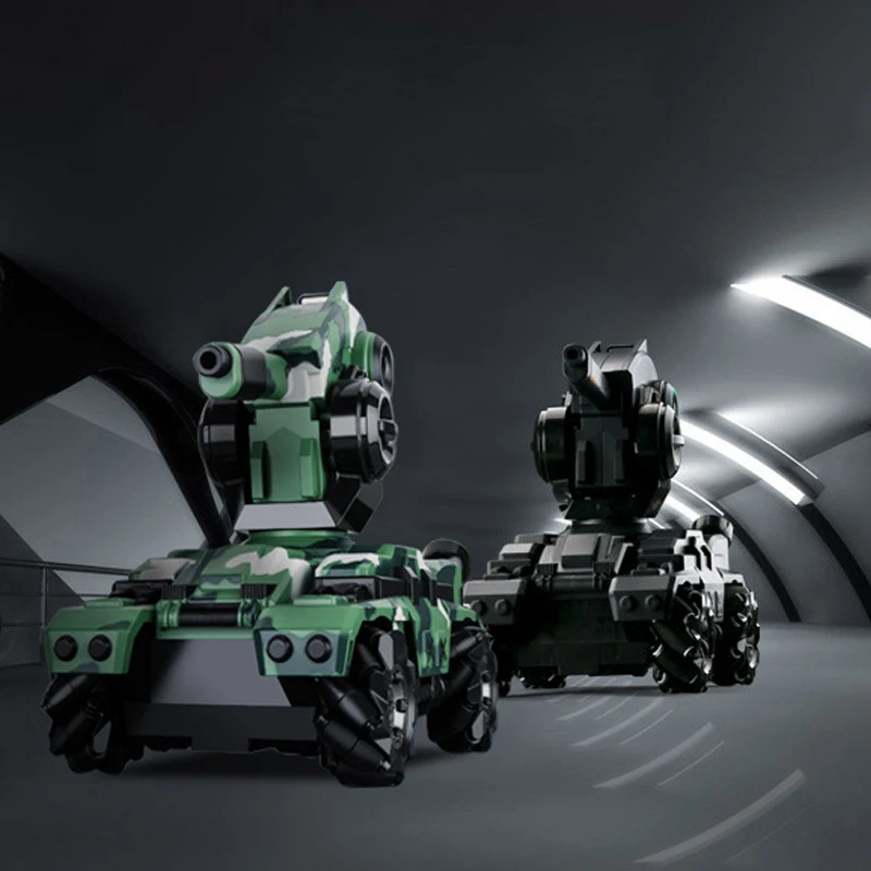 

RC Tank Car 2.4Gz Remote Control Military Battle Tanks Waterproof Rotating Shooting Water Bomb Vehicle Toys Gift for Adult Kids