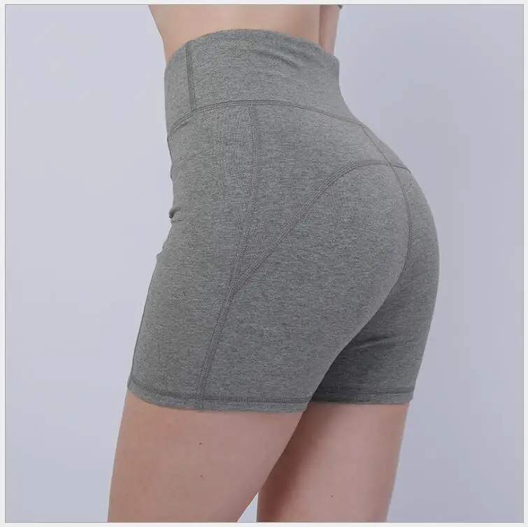 

New Women's Yoga Pants Spring Summer Short Quick dry Running High Waist Tights Short Female Gym Fitness Training Push Up Short