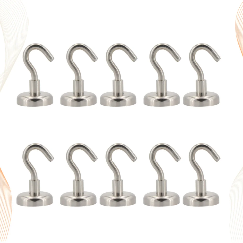 

20pcs Magnetic Clothes Hat Hooks Practical Sundries Hooks for Home Office Kitchen Garage