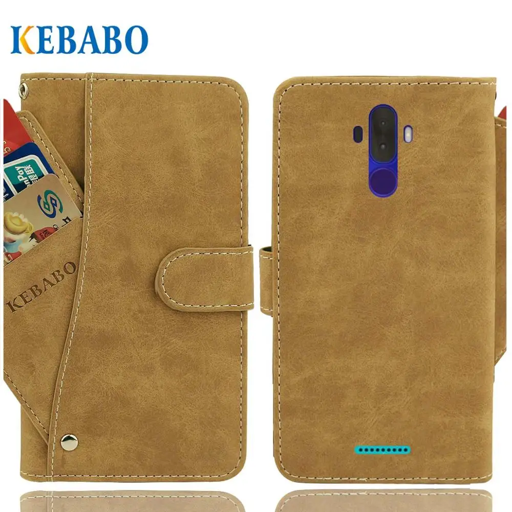 

Vintage Leather Wallet Haier I6 Infinity Case 6.1" Flip Luxury Card Slots Cover Magnet Stand Phone Protective Bags