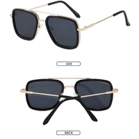 classic semi rimless sunglasses mens women 2021 square polarized sun glasses men oculos de sol gafas uv400 retro eyewear