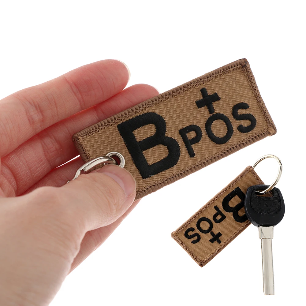 Модные брелки типа крови Chapter A + B AB O передняя POS отрицательная группа NEG
