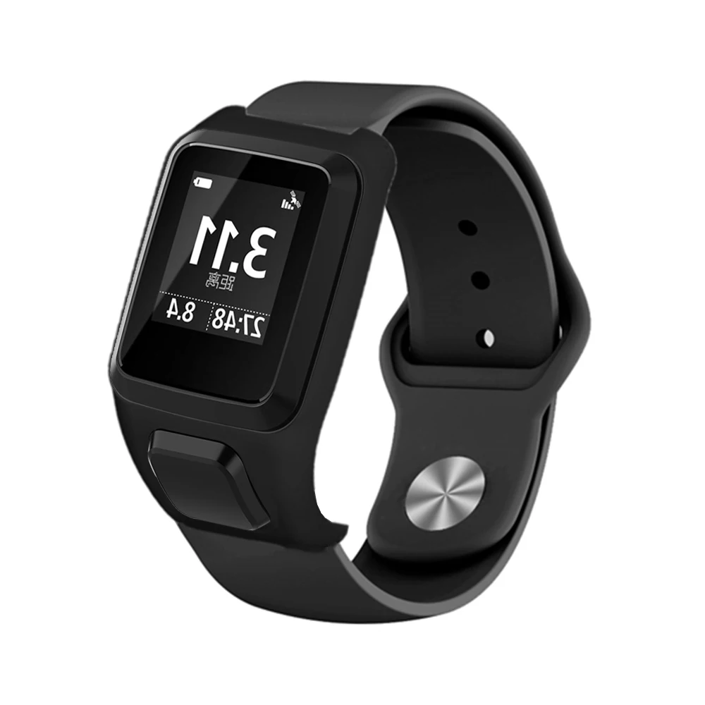 Для TOMTOM Runner3/2 Adventurer ремешок на запястье мягкий силиконовый браслет Смарт-часы с