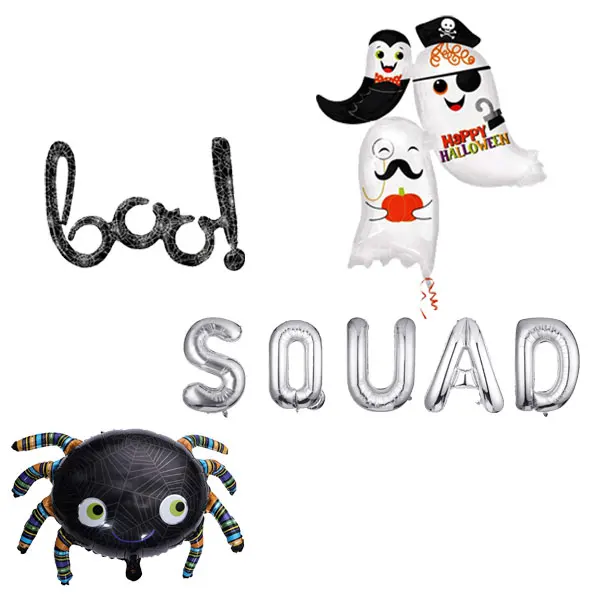 

Boo Squad Banner Mylar Foil Balloon Halloween Party Decorations Halloween Banner Halloween Bachelorette Party Decorations