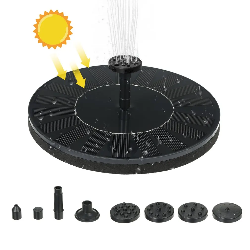 

Water Shortage Protection Solar Fountain Solar Water Fountain Pump Garden Decoration Floating Fountain with 6 Nozzles