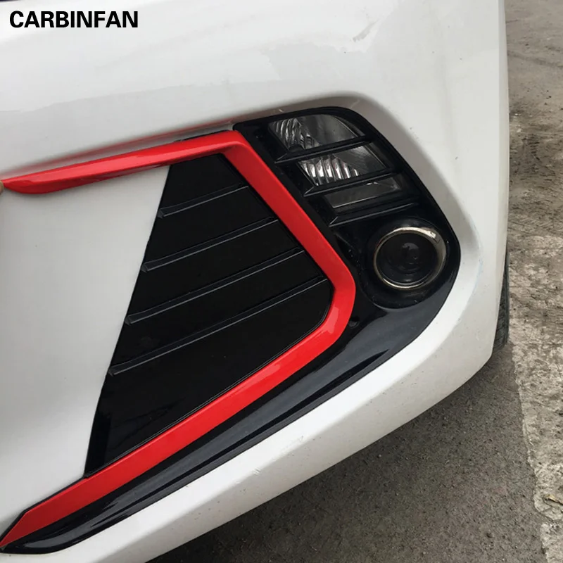 Стайлинг автомобиля ABS черный хромированный передний противотуманный