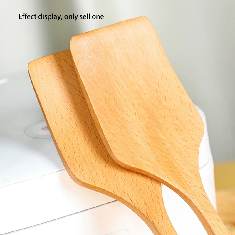 Простой деревянный шпатель кухонные принадлежности деревянная ручка кухонная