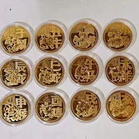 2022 chinese new year year zodiac commemorative coin year of tiger collectibles gold coin decorative medallion souvenir crafts