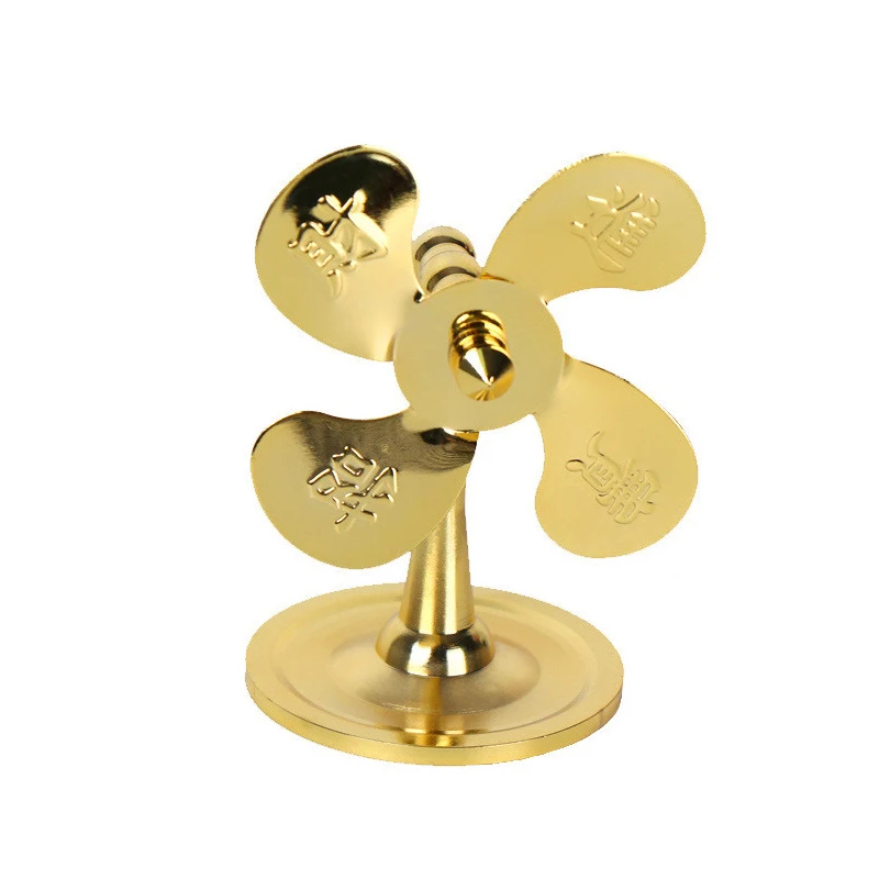

LAOJUNLU Every Dog Has His Day Lucky Fortune Windmill Copper Ware Home Crafts Ornaments
