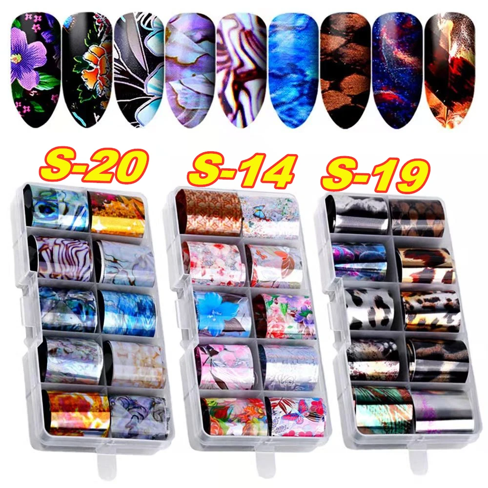 

Nail decals tropical stars 3D art decoration, transfer stickers designer sets