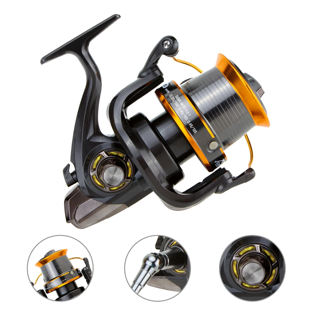 12+1BB 13Ball Bearings Left/Right Interchangeable LJ9000 Super Big Sea Fishing Wheel Metal Spinning Reel High Speed 4.11:1 | Спорт и