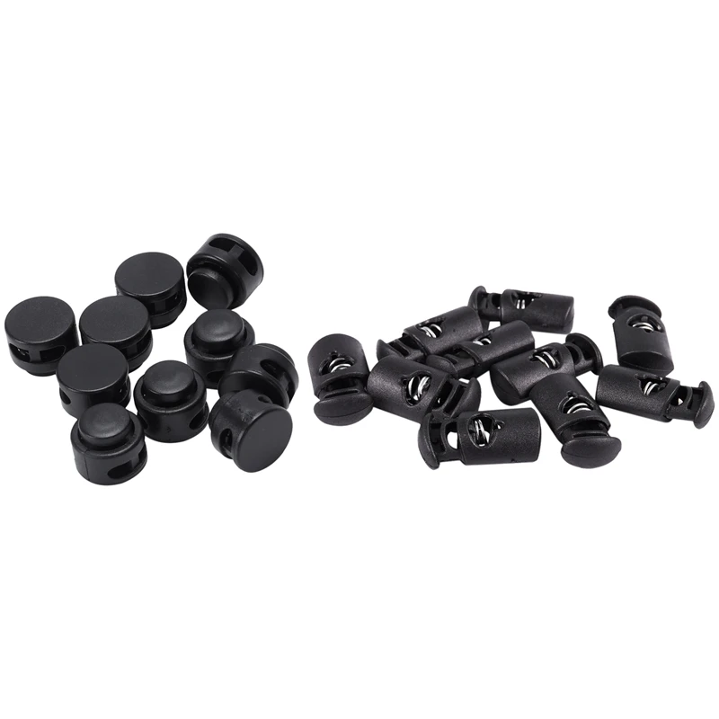 10 шт 4 мм Диаметр двойное отверстие кабель пробка конец шнура черный и диаметр 8