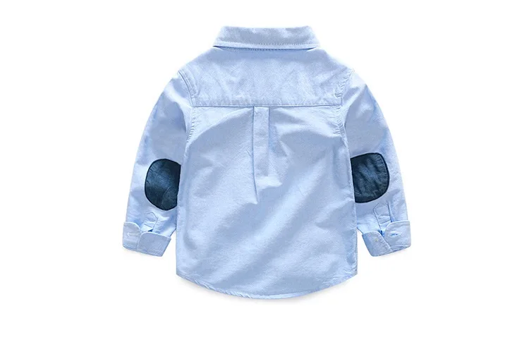 

New Fashion Spring And Autumn Child Boys Pure Color Cartoon shirt