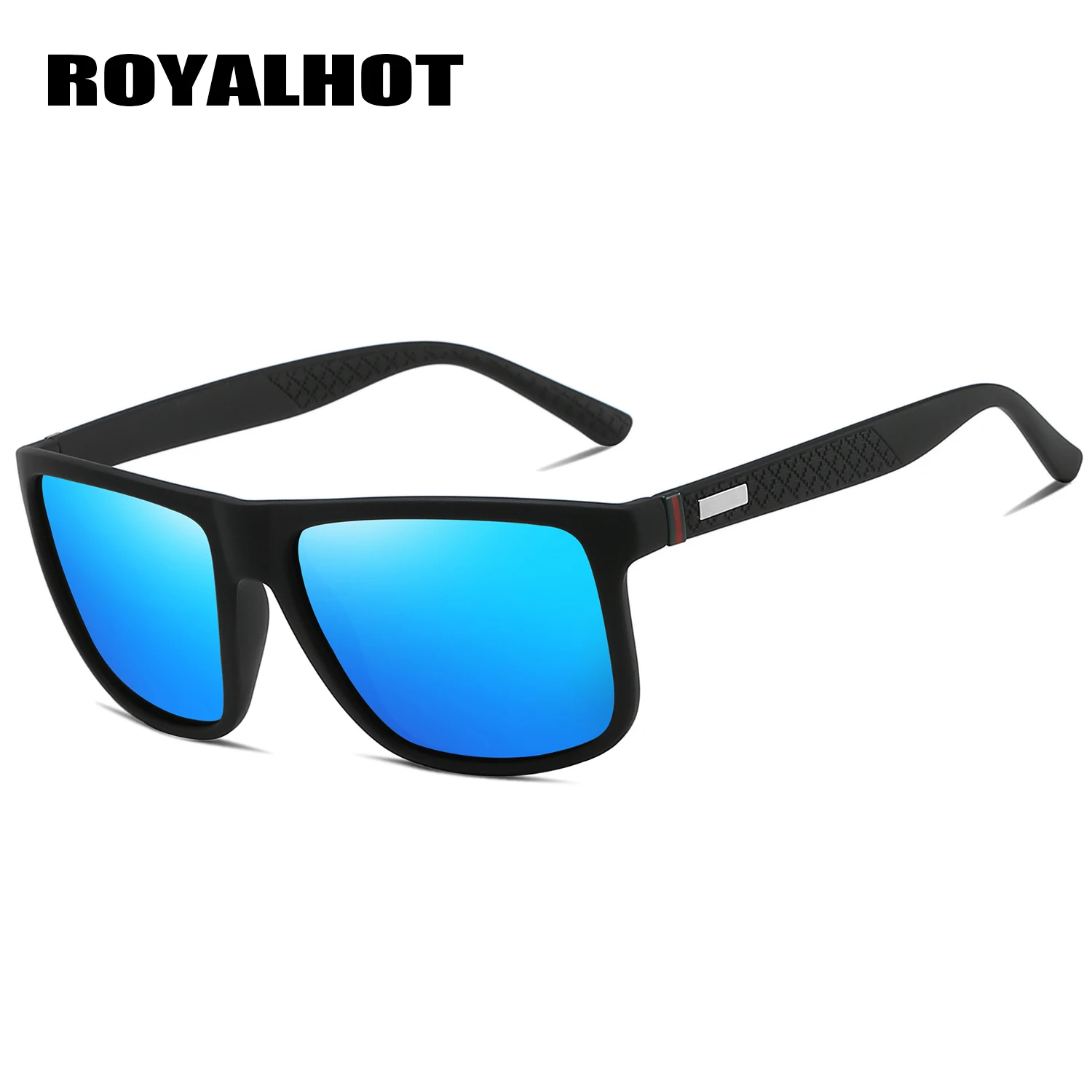 RoyalHot, мужские, женские, модные, эластичные, квадратная оправа, солнцезащитные очки, для вождения, солнцезащитные очки, очки, Oculos masculino, мужские, 900124 - Цвет линз: Blue