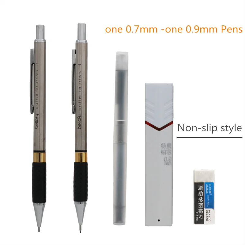 

Механический карандаш ZYCC металлический черный 0,5/0,7/0,9 мм 2B