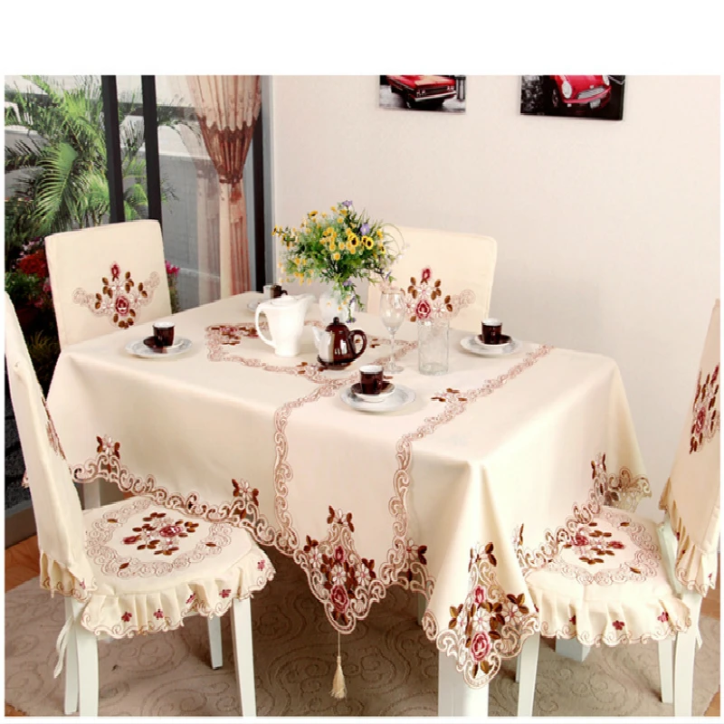 Вышитый эластичный с цветочным принтом чехол для кресла дома Декор обеденный